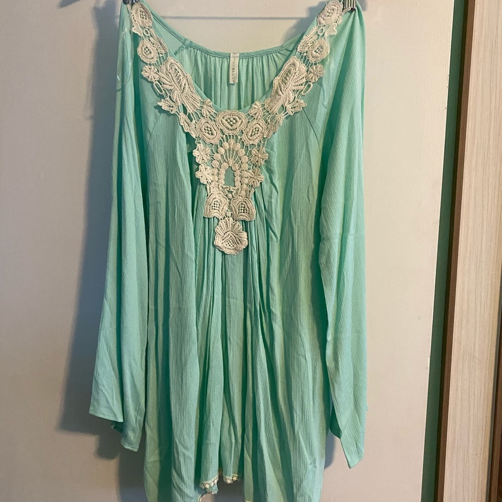 Pinkblush Mint green maternity top
